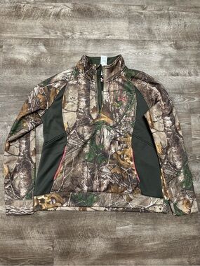 Under Armour ColdGear REALTREE Camo Quarter Zip Pullover Size XL